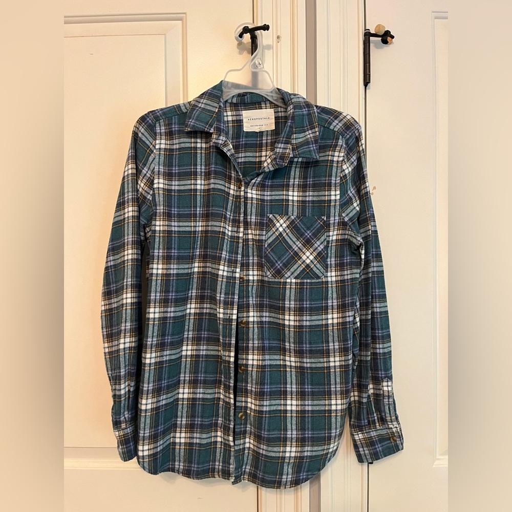 Plaid long sleeve shirt